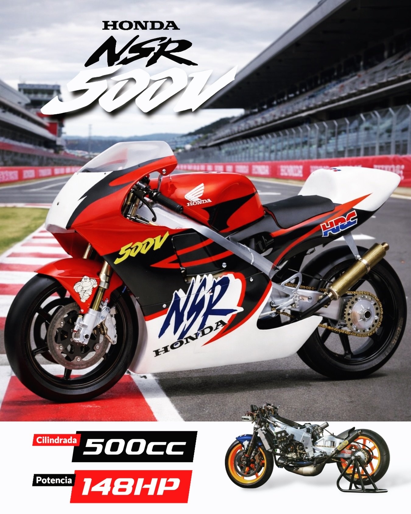 Honda NSR 500 V2 – La pequeña bestia del paddock