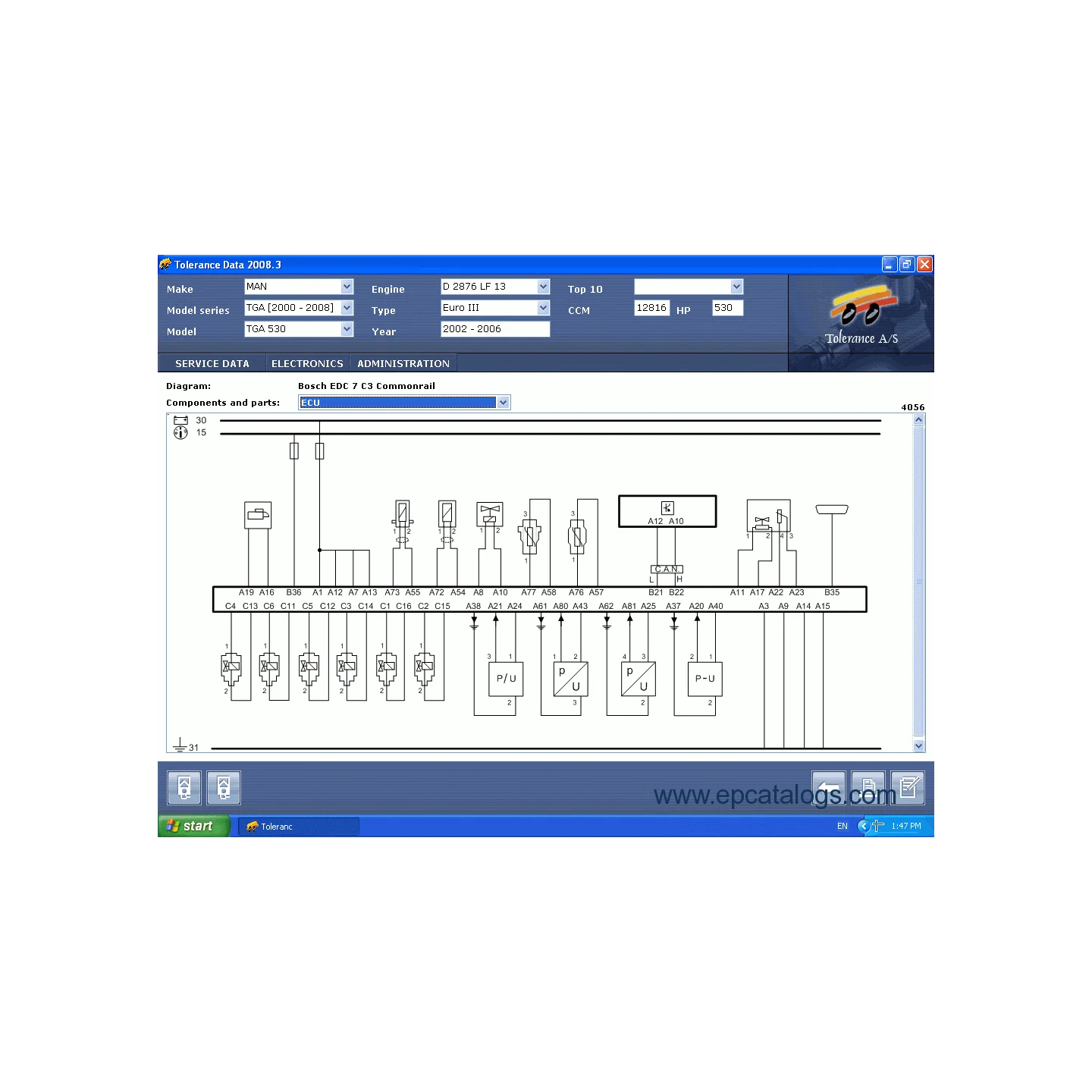 Tolerance Data 2009.2 Esquemas eléctricos